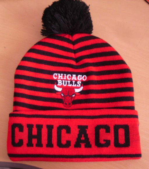 NBA Chicago Bulls Stripe Beanie SD